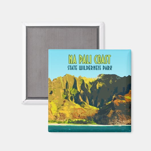 Wilde natuurpark Hawaii Magneet (Voorkant / Achterkant)