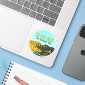 Wilde natuurpark Hawaii  Sticker (Laptop met iPhone)