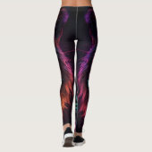 Wilde Neon Naturen Tijger Leggings (Achterkant)