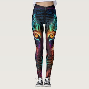Wilde Neon Naturen Tijger Leggings
