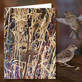 Wilde nest lege kaart