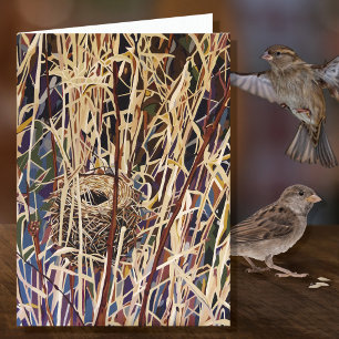 Wilde nest lege kaart