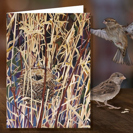 Wilde nest lege kaart