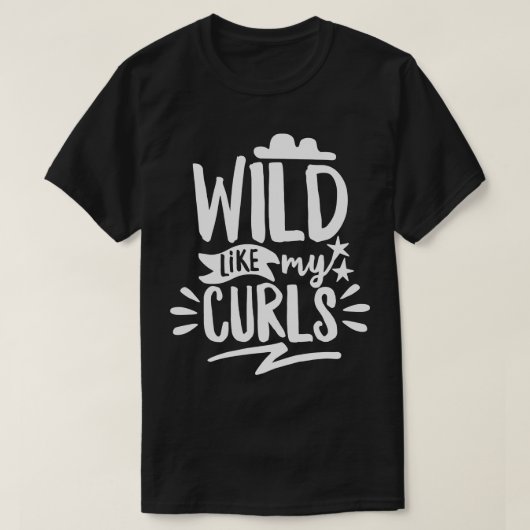 Wilde net als mijn krullen t-shirt (Design voorkant)
