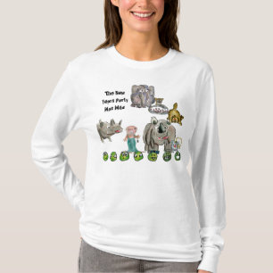 Wilde nieuwe jaren dieren T-shirt