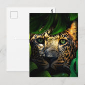 Wilde nieuwsgierigheid: Jaguar Lurking in het Oerw Briefkaart (Voorkant / Achterkant)