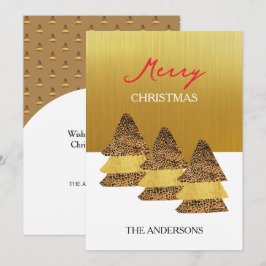 Wilde Noel-patroon Feestdagenkaart