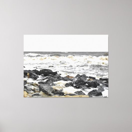 Wilde Oceaansurf Canvas Afdruk (Voorkant)