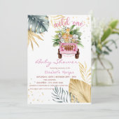 Wilde Oerwoud Dieren Baby shower Kaart (Staand voorkant)