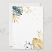 Wilde Oerwoud Dieren Baby shower Kaart (Achterkant)