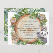 Wilde Oerwoud Dieren Tiger Panda Waterverf (Voorkant / Achterkant)