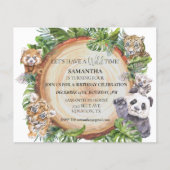 Wilde Oerwoud Dieren Tiger Panda Waterverf (Voorkant)