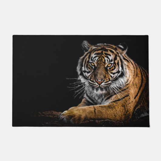 Wilde Oerwoud Dierlijke Tijger Deurmat (Voorkant)