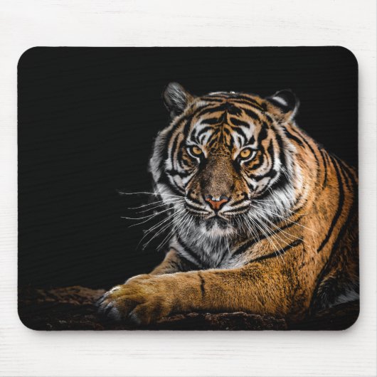 Wilde Oerwoud Dierlijke Tijger Muismat (Voorkant)