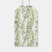 Wilde Oerwoud Groene Ivy Leopard Verjaardag Cadeaulabel (Achterkant)