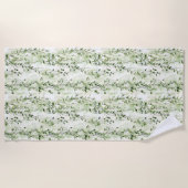 wilde Oerwoud groene klimop Strandlaken (Voorkant)