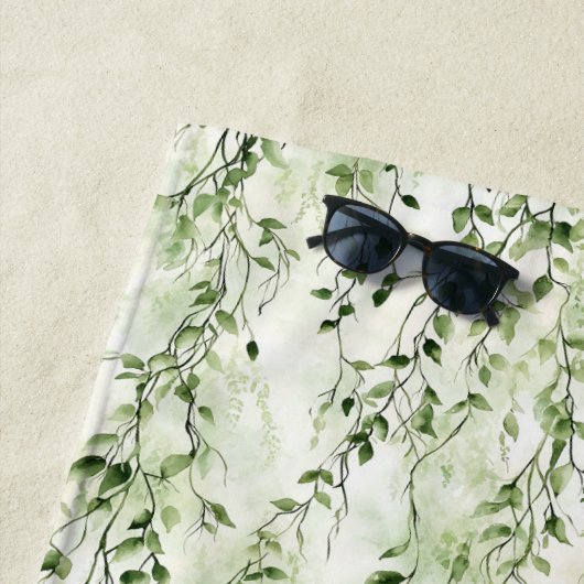 wilde Oerwoud groene klimop Strandlaken (In situ)