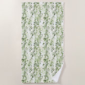 wilde Oerwoud groene klimop Strandlaken (Voorkant)