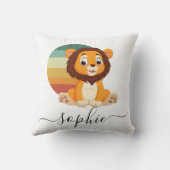 Wilde Oerwoud Safari Animals baby Fleece Blanket Kussen (Achterkant)