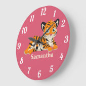 Wilde Oerwoud Safari Dieren baby Grote klok (Hoek)