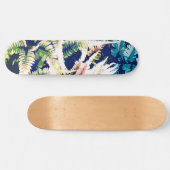 Wilde Oerwoud schilderen, Dark Botanical Natuur in Skateboard (Horizontaal)