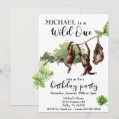 Wilde Oerwoud Waterverf apen Kaart (Voorkant / Achterkant)