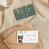 Wilde Oerwouden | Baby shower Diaper Raffle Informatiekaartje