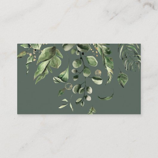 Wilde Oerwouden | Baby shower Diaper Raffle Informatiekaartje (Achterkant)