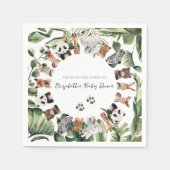 Wilde Oerwouden | BABY SHOWER Servet (Voorkant)