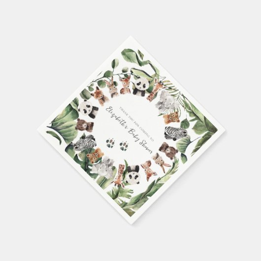 Wilde Oerwouden | BABY SHOWER Servet (Hoek)