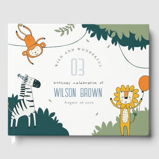 Wilde Oerwouden Kinderen elke zondag Gastenboek (Voorkant)