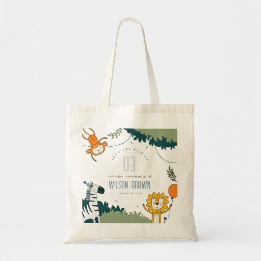 Wilde Oerwouden Kinderen elke zondag Tote Bag (Voorkant)