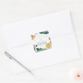 Wilde Oerwouden Kinderen elke zondag Vierkante Sticker (Envelop)