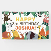 Wilde Oerwouden met kinderen op zaterdag Spandoek (Horizontaal)