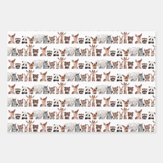 Wilde Oerwouden | Partij voor de verjaardag Inpakpapier Vel (Voorkant)