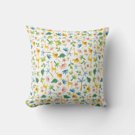 Wilde oerwouden Safari giraffe nursery decor Kussen