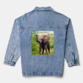 Wilde Olifant Denim Jacket (Achterkant)