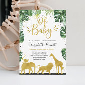 Wilde Olifant Giraffe Jungle Baby Borrel Kaart