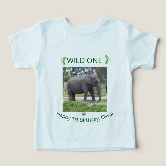 Wilde Olifant Safari Feestviering (Design voorkant)