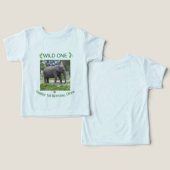 Wilde Olifant Safari Feestviering (Ontwerp Voorkant & Achterkant)