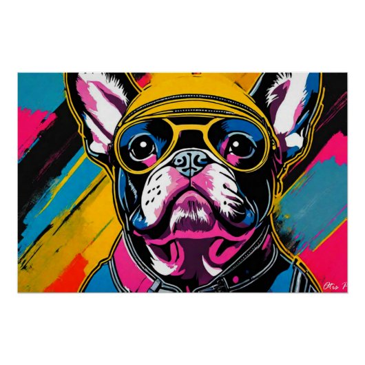 WILDE ONE-FRENCH BULLDOG PERFECT POSTER (Voorkant)
