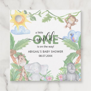 Wilde Ones Safari Baby Shower Servetten Bedankjes Labels