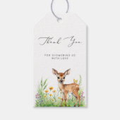 Wilde op weg lieve Baby shower dank u Cadeaulabel (Voorkant)