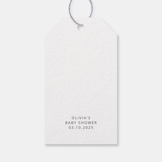 Wilde op weg lieve Baby shower dank u Cadeaulabel (Achterkant)