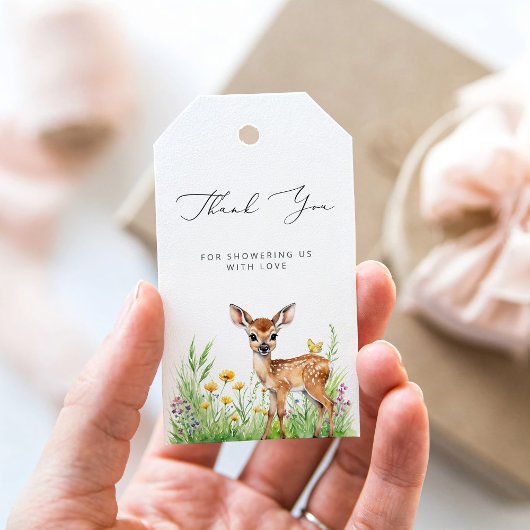 Wilde op weg lieve Baby shower dank u Cadeaulabel