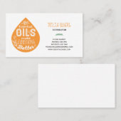 Wilde Oranje olievlek Visitekaartje (Voorkant / Achterkant)