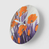 Wilde oranje papaver  ronde klok (Hoek)