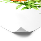 Wilde Oranje tijger Lilies Botanische Kunstafdrukk Poster (Hoek)