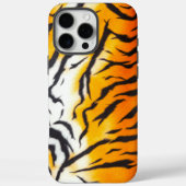 Wilde Oranje tijgerleer Case-Mate iPhone Case (Achterkant)