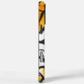 Wilde Oranje tijgerleer Case-Mate iPhone Case (Achterkant / Rechts)